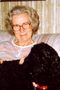 Lillian with Avlee's dog.  Avlee was a lifelong friend and faithful correspondent.