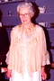 Lillian in period costume at the Museum of American Glass.