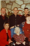 The 2006 cousins party. Back row (L. to R.): Fran Fekel, Richard Fekel, and Jonathan Joseph. Middle row (L. to R.): Yolene Fekel, Lillian Joseph, Dana Gayner, Lia Joseph, and Mark Joseph.  Front row: Dana Fekel.